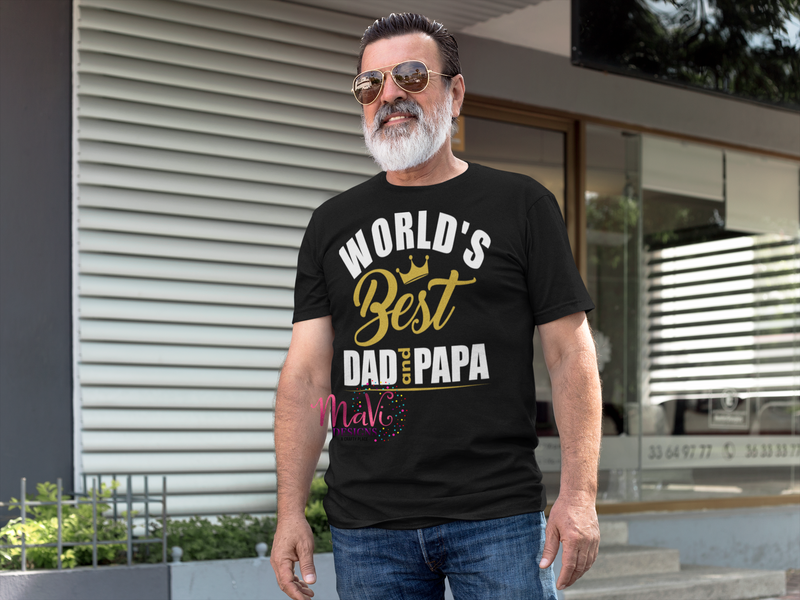 World's Best Dad and Papa (Black)